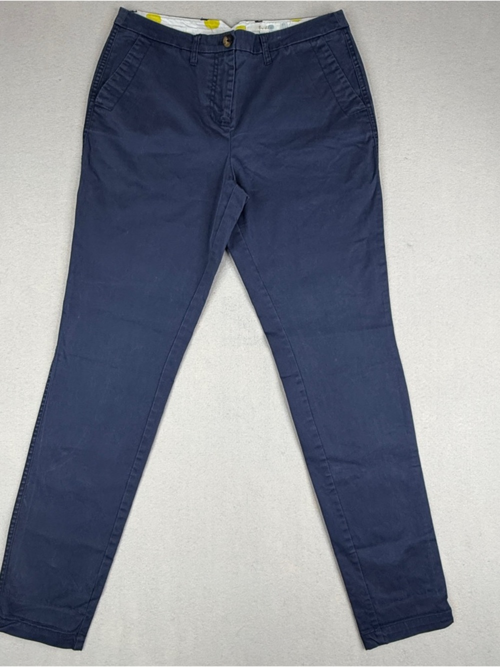 Boden Slim Chino Pants Women’s US 6R Blue Stretch Cotton Tailored